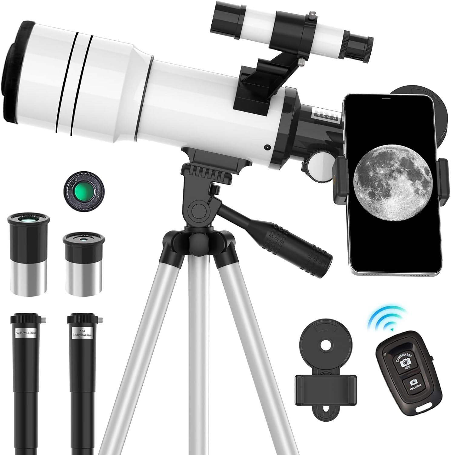 Telescope for Adults & Kids, 70Mm Aperture Astronomical Refractor Telescopes for