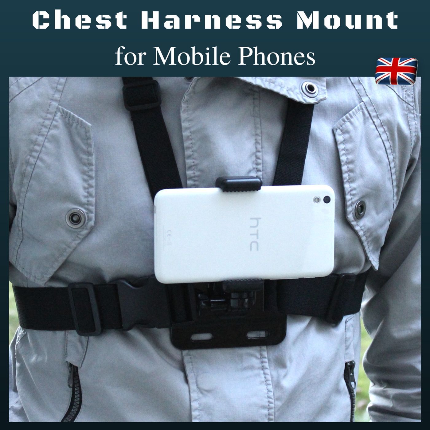 Chest Body Strap Harness Mount Holder for Mobile Phones iPhone Samsung HTC Sony