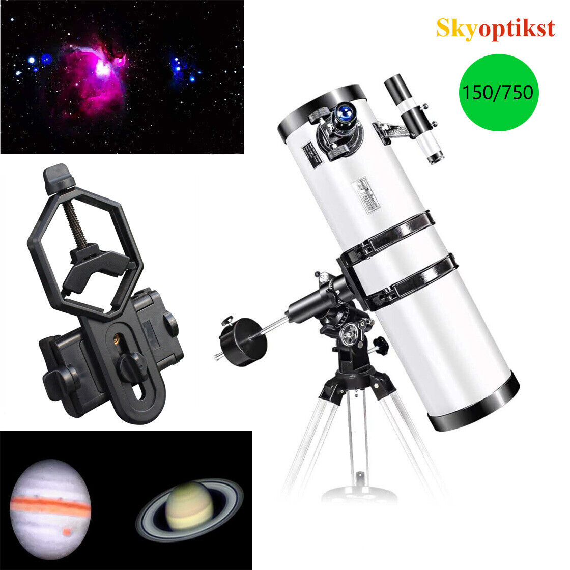 Skyoptimkst 150x750 Astronomical telescope Newtonian reflector sky Phone adapter
