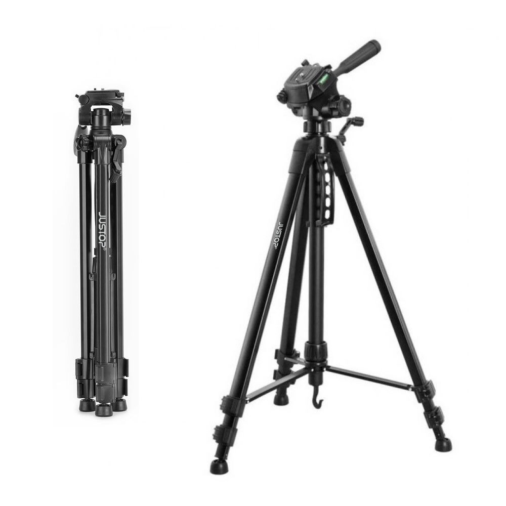 Large Camera Tripod Stand Portable For Canon Nikon DSLR Phone Holder Heavy Duty