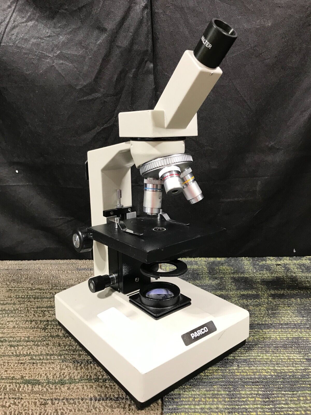 PARCO LTM-300 Monocular Compound Microscope-UNTESTED/FOR PARTS
