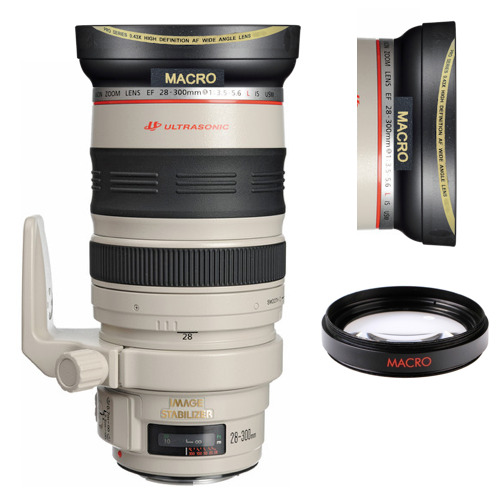 ULTRA WIDE ANGLE WITH MACRO FOR CANON EF 28-300mm f/3.5-5.6L IS USM Lens