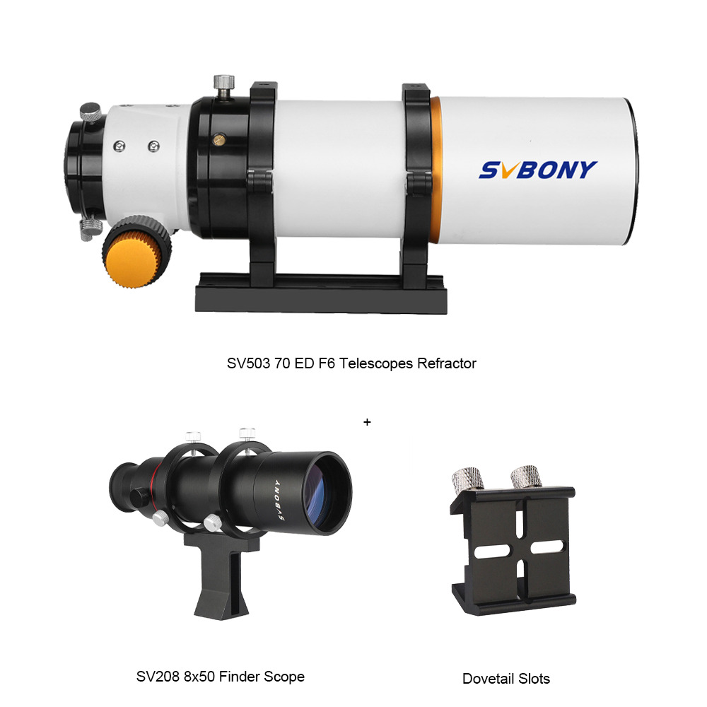 SVBONY SV503 70 ED F6 Telescopes Refractor + SV208 Finder Scope w/ Illuminated