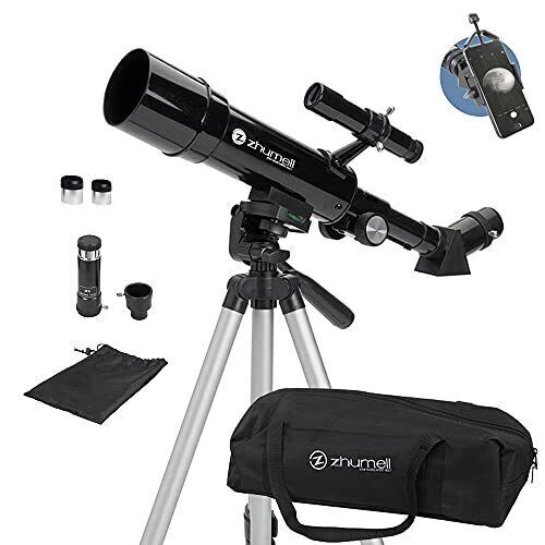 Zhumell - 50mm Portable Refractor Telescope - Coated Glass Optics - Ideal Tel...