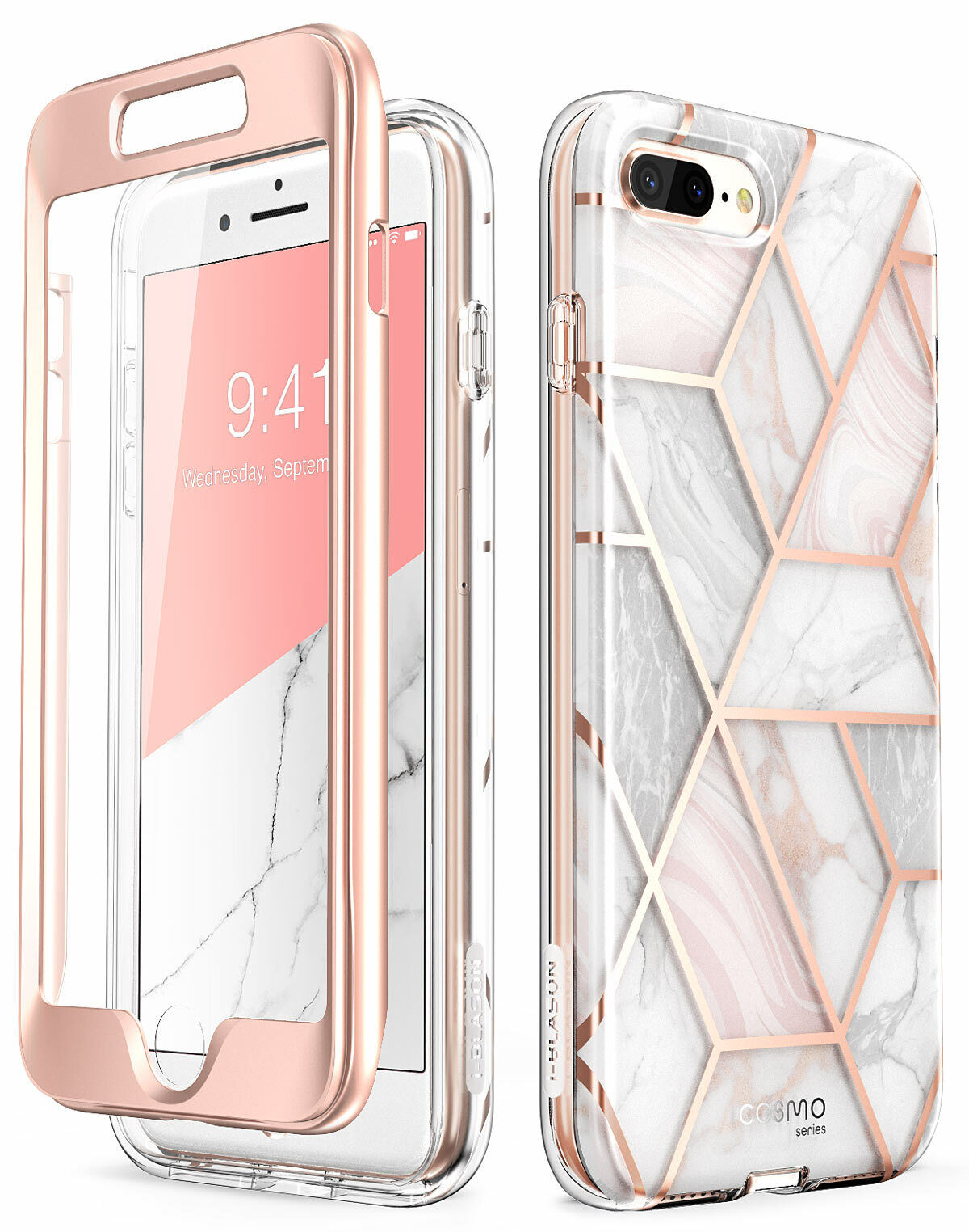 For iPhone 8 Plus /7 Plus Case i-Blason Cosmo Bumper Cover With Screen Protector