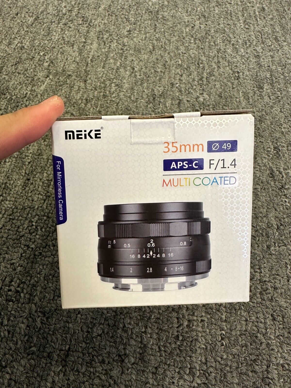 Meike 35mm F/1.4 MFT Mount Large Aperture Manual Focus APS-C Camera Lens