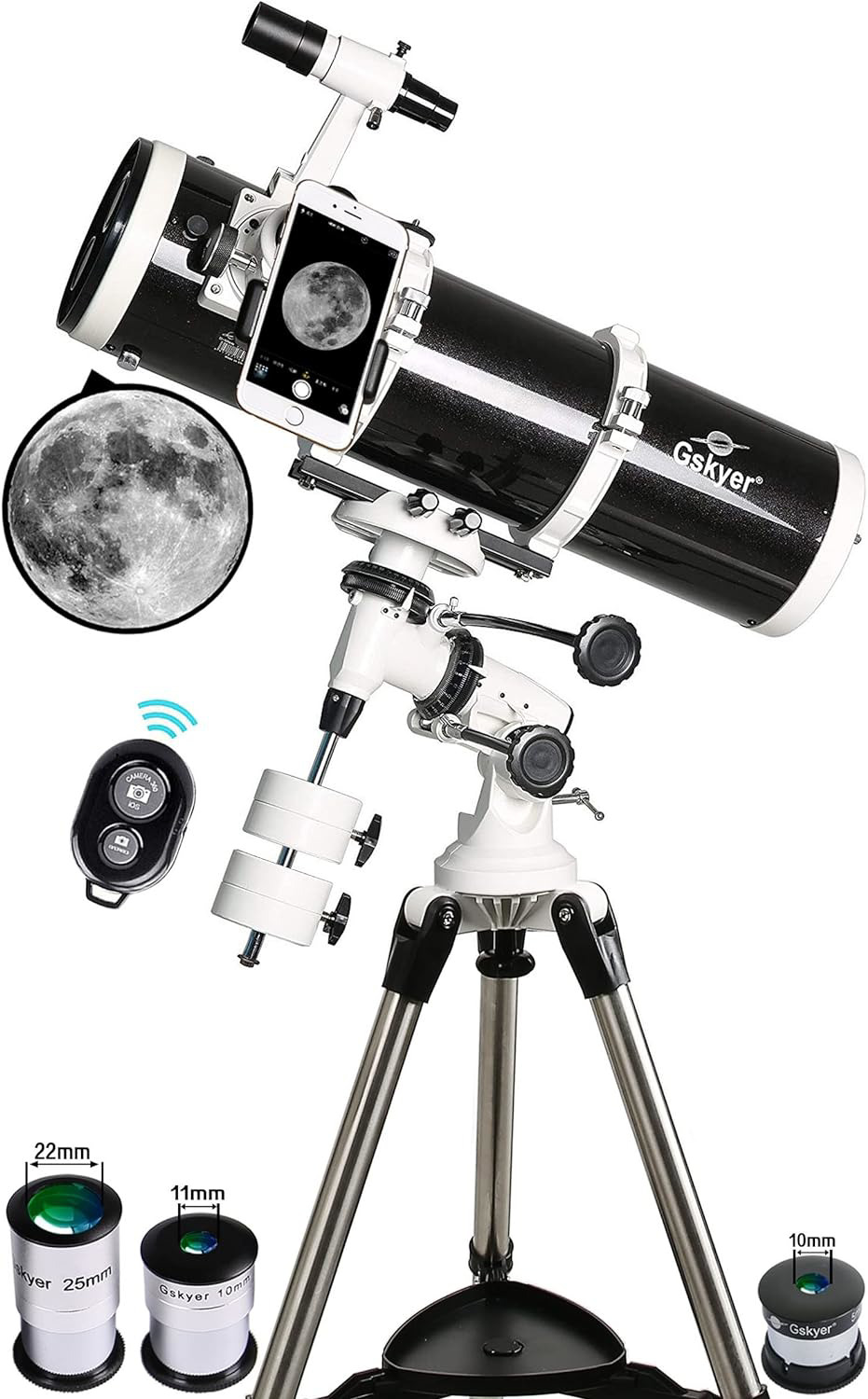 Telescope, Gskyer 130EQ Professional Astronomical Reflector Telescope, German...
