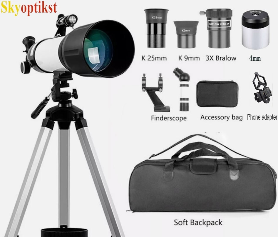 60mm-90mm Refractor Telescope Kit w/Phone adapter for Astronomy Beginners 60mm-90mm Refractor Telescope Kit w/Phone adapter for Astronomy Beginners